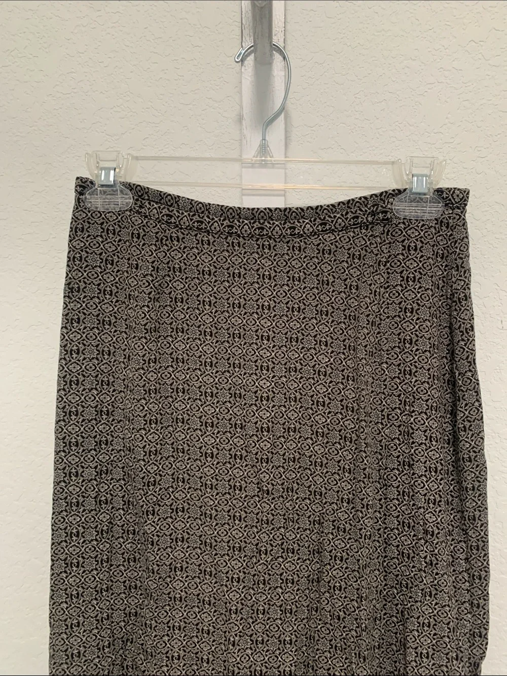 Y2K Old Navy Gray Boho Patterned Midi Skirt